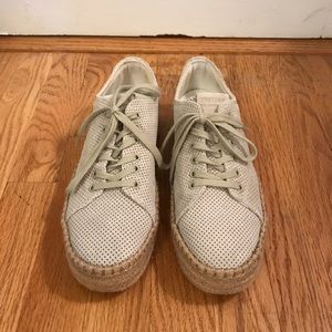 Tretorn Perforated Suede Espadrille Sneakers, 8.5